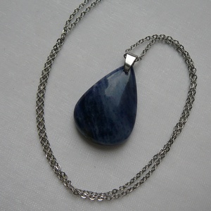 Szodalit medálos nyaklánc - ékszer - nyaklánc - medálos nyaklánc - Meska.hu