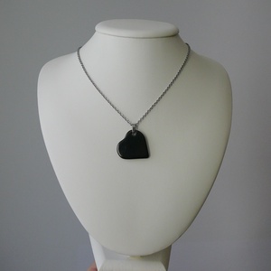 Sungit szív medálos nyaklánc  - ékszer - nyaklánc - medálos nyaklánc - Meska.hu