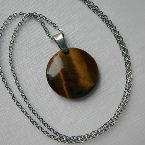 Tigrisszem medálos nyaklánc - ékszer - nyaklánc - medálos nyaklánc - Meska.hu