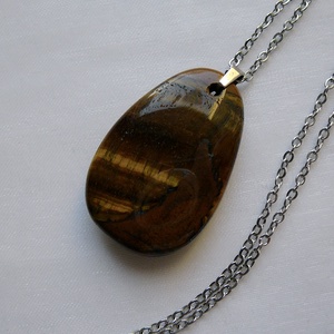 Tigrisszem medálos nyaklánc - ékszer - nyaklánc - medálos nyaklánc - Meska.hu