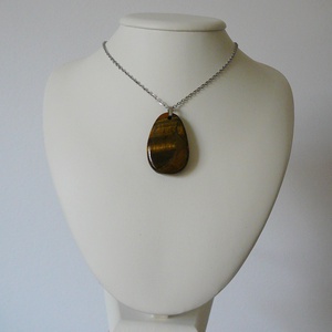 Tigrisszem medálos nyaklánc - ékszer - nyaklánc - medálos nyaklánc - Meska.hu