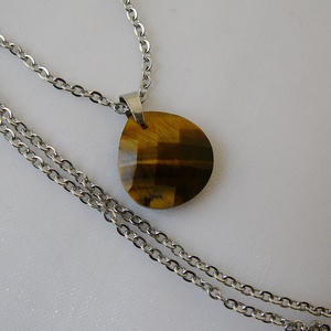 Tigrisszem medálos nyaklánc - ékszer - nyaklánc - medálos nyaklánc - Meska.hu