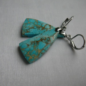 Üledéki jáspis fülbevaló - ékszer - fülbevaló - lógó fülbevaló - Meska.hu