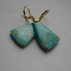 Üledéki jáspis fülbevaló, Ékszer, Fülbevaló, Lógó fülbevaló, Ékszerkészítés, MESKA