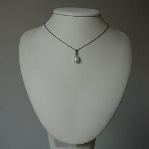 Folyami gyöngy medálos nyaklánc - ékszer - nyaklánc - medálos nyaklánc - Meska.hu