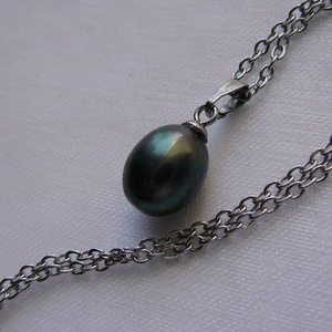 Folyami gyöngy medálos nyaklánc, Ékszer, Nyaklánc, Medálos nyaklánc, Ékszerkészítés, MESKA