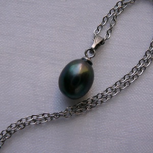 Folyami gyöngy medálos nyaklánc - ékszer - nyaklánc - medálos nyaklánc - Meska.hu