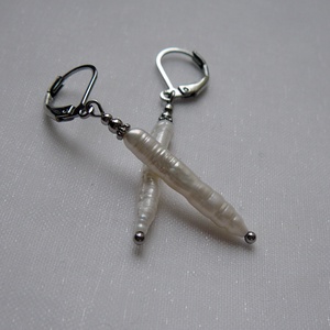 Folyami gyöngy fülbevaló, Ékszer, Fülbevaló, Lógó fülbevaló, Ékszerkészítés, MESKA