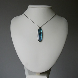 Labradorit medálos nyaklánc - ékszer - nyaklánc - medál - Meska.hu