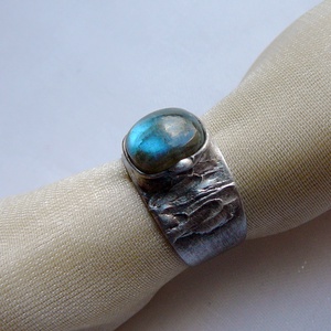 Labradorit gyűrű - ékszer - gyűrű - szoliter gyűrű - Meska.hu