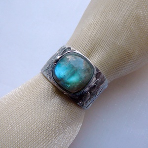 Labradorit gyűrű - ékszer - gyűrű - szoliter gyűrű - Meska.hu