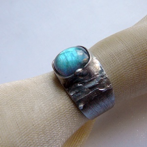 Labradorit gyűrű - Meska.hu