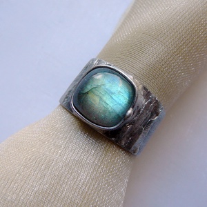 Labradorit gyűrű - ékszer - gyűrű - szoliter gyűrű - Meska.hu