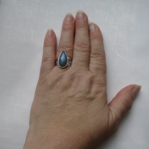 Labradorit gyűrű - ékszer - gyűrű - szoliter gyűrű - Meska.hu