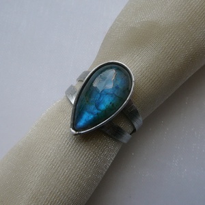 Labradorit gyűrű - ékszer - gyűrű - szoliter gyűrű - Meska.hu