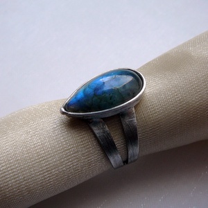 Labradorit gyűrű - ékszer - gyűrű - szoliter gyűrű - Meska.hu
