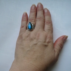 Labradorit gyűrű - ékszer - gyűrű - szoliter gyűrű - Meska.hu