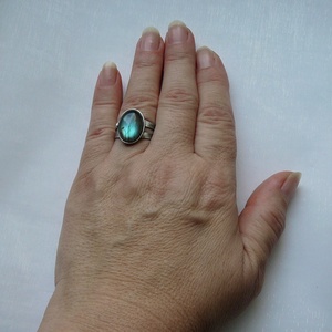 Labradorit gyűrű - ékszer - gyűrű - szoliter gyűrű - Meska.hu