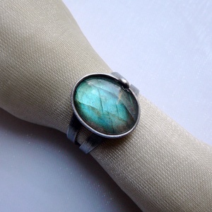 Labradorit gyűrű - ékszer - gyűrű - szoliter gyűrű - Meska.hu