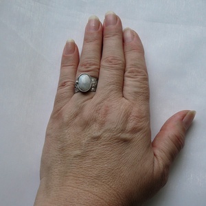 Holdkő gyűrű - ékszer - gyűrű - szoliter gyűrű - Meska.hu