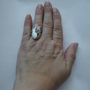 Magnezit gyűrű - ékszer - gyűrű - szoliter gyűrű - Meska.hu