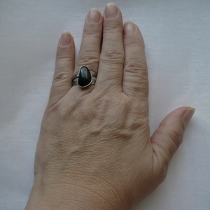 Turmalin gyűrű - ékszer - gyűrű - szoliter gyűrű - Meska.hu