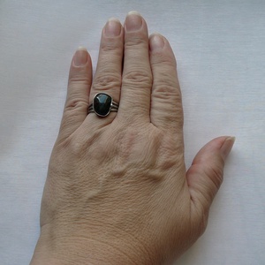 Turmalin gyűrű - ékszer - gyűrű - szoliter gyűrű - Meska.hu