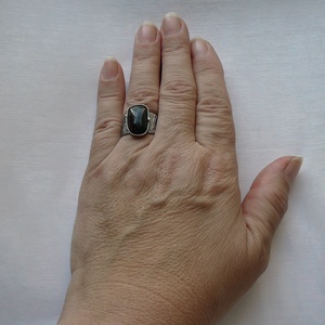 Turmalin gyűrű - ékszer - gyűrű - szoliter gyűrű - Meska.hu