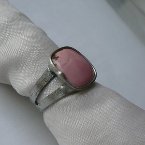 Rodonit gyűrű, Ékszer, Gyűrű, Szoliter gyűrű, Ékszerkészítés, Fémmegmunkálás, MESKA