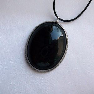 Ónix medál - ékszer - nyaklánc - medálos nyaklánc - Meska.hu