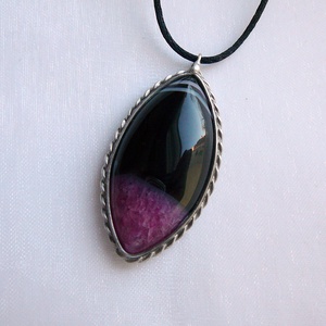 Ónix medál - ékszer - nyaklánc - medálos nyaklánc - Meska.hu