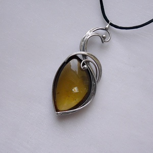 Füstkvarc  medál - ékszer - nyaklánc - medálos nyaklánc - Meska.hu