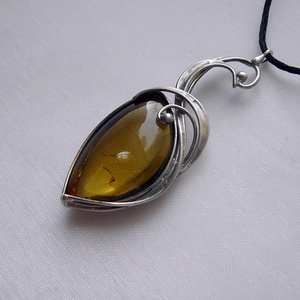 Füstkvarc  medál, Ékszer, Nyaklánc, Medálos nyaklánc, Ékszerkészítés, Fémmegmunkálás, MESKA