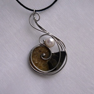 Ammonitesz medál - ékszer - nyaklánc - medálos nyaklánc - Meska.hu