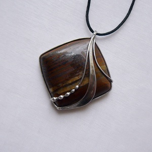 Tigrisszem medál - ékszer - nyaklánc - medálos nyaklánc - Meska.hu