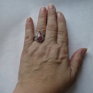 Rodokrozit gyűrű - ékszer - gyűrű - szoliter gyűrű - Meska.hu