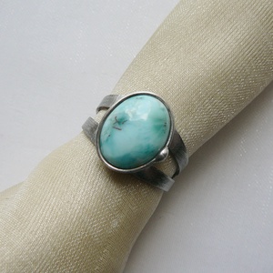 Larimár gyűrű - ékszer - gyűrű - szoliter gyűrű - Meska.hu