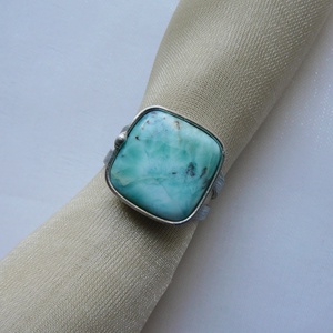 Larimár gyűrű - ékszer - gyűrű - szoliter gyűrű - Meska.hu