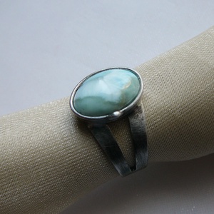 Larimár gyűrű - ékszer - gyűrű - szoliter gyűrű - Meska.hu