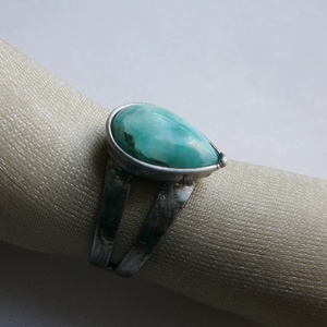 Larimár gyűrű, Ékszer, Gyűrű, Szoliter gyűrű, Fémmegmunkálás, Ékszerkészítés, MESKA