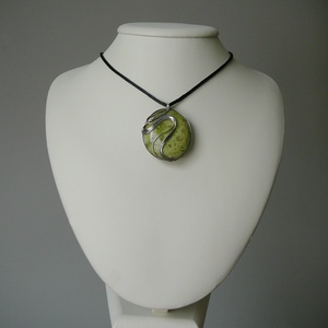 Zöld opál medál - ékszer - nyaklánc - medálos nyaklánc - Meska.hu