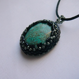 Türkiz medál - Meska.hu