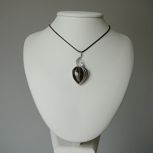 Tigrisszem medál - ékszer - nyaklánc - medálos nyaklánc - Meska.hu