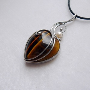 Tigrisszem medál - Meska.hu