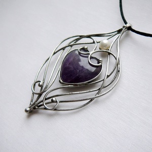 Ametiszt medál - Meska.hu