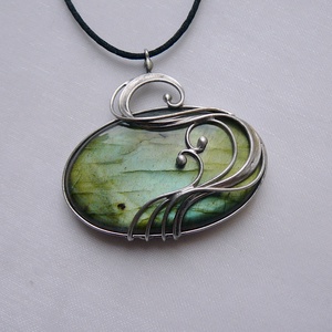 Labradorit medál - ékszer - nyaklánc - medál - Meska.hu