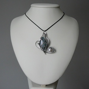 Labradorit pillangó medál - ékszer - nyaklánc - medál - Meska.hu