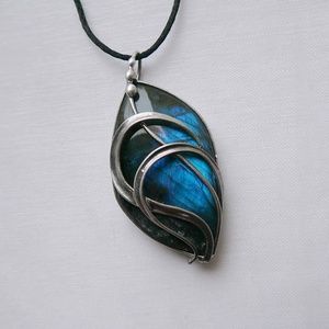 Labradorit medál - ékszer - nyaklánc - medál - Meska.hu