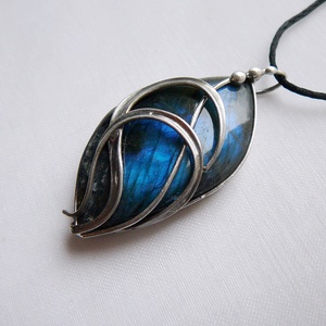 Labradorit medál - ékszer - nyaklánc - medál - Meska.hu