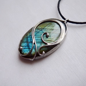 Labradorit medál - Meska.hu